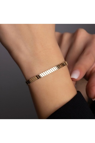 Altın Zincir Bileklik BL0048 Sarı Altın