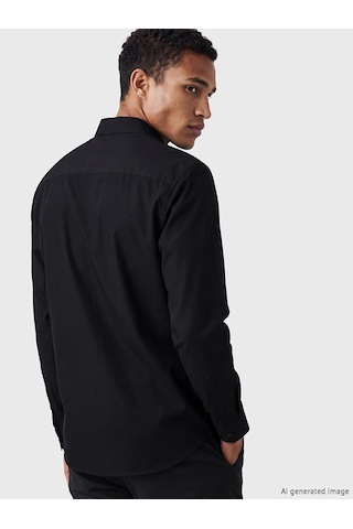 Lcw Vision Siyah Slim Fit Erkek Gömlek