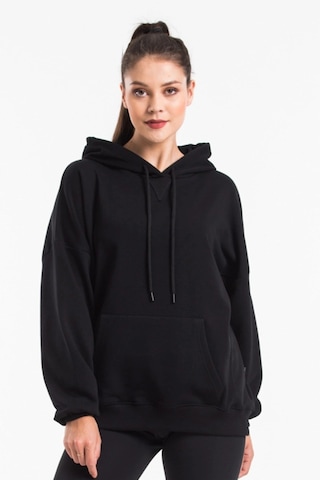 Caya Kadın Siyah Kapüşonlu Sweatshirt Cy84194 Siyah