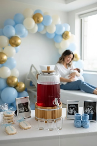 Bambum Melo - Bambu Kapak Ve Ahşap Standlı Cam Sebil 3l