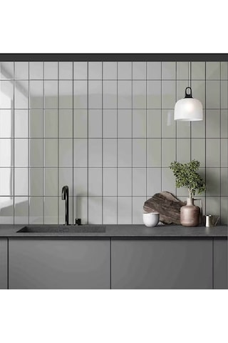 VitrA 10x20 Color Ral 7047 Açık Gri Parlak Duvar Seramiği
