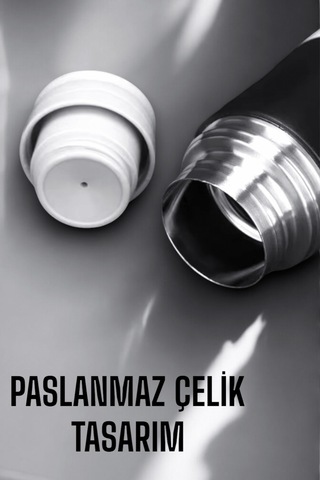 500 Ml Vakumlu Basınçlı Termos Seti Sarı