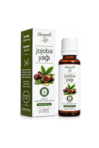%100 Saf Jojoba Yağı 20 Ml - Gözenek Tıkamayan Nemlendirici & Saç Bakım Yağı