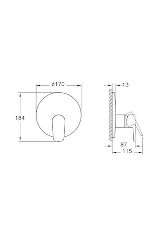 Artema Flow Soft A43318 Mekanik V-Box Sıva Üstü Duş Bataryası Krom