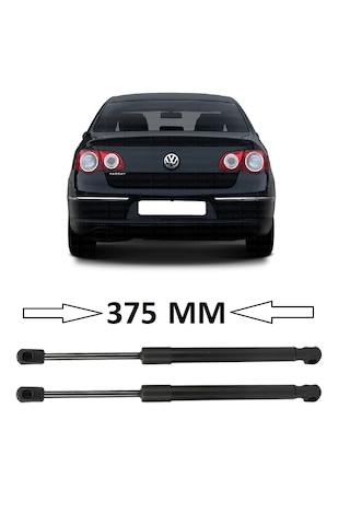 Volkswagen Vw Passat B6 2006-2011 Uyumlu Sağ + Sol Takım Bagaj Amortisörü 2 Adet 375mm 3c5827550 Bagaj Amortisörü
