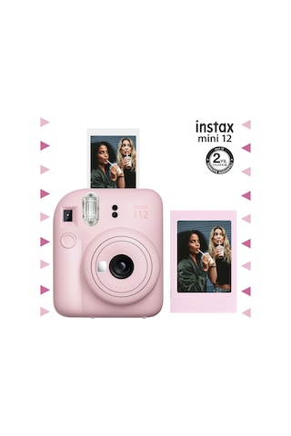Fujifilm Instax Mini 12 Fotoğraf Makinesi + Fotoğraf Çerçeve + Seti Pembe