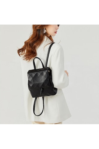 Modaya Uygun Tüm Maç Kadın Çantası Japon Ve Kore Düz Renk Ipli Siyah