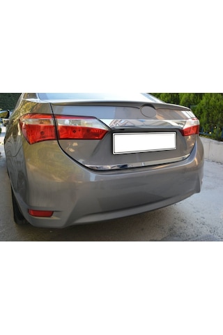 Toyota Corolla Uyumlu Formlu Krom Bagaj Alt Çıta 2013-2019 Paslanmaz Çel N11.3187