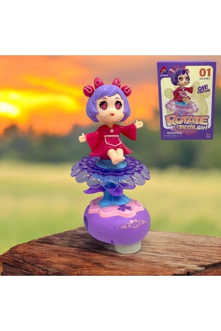 Rotate Petal Girl Işıklı Müzikli Haraketli Oyuncak