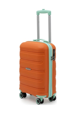 Cotpoly Home Artemis Pp Polipropilen&kırılmaz Kabin Boy Valiz 55 Cm Turuncu
