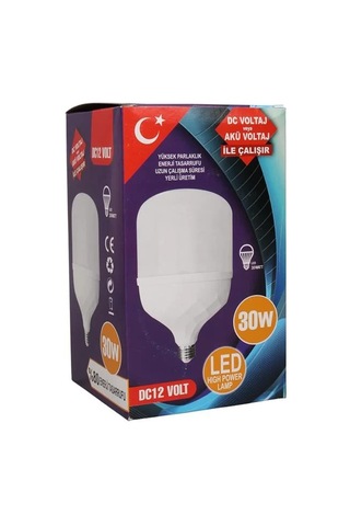 Sh Powermaster Pm-28471 E27 12v 30w 6500k Yerli Üretim Beyaz Jumbo Led Ampul Najmaddin