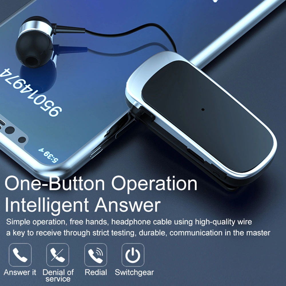 Moveevo K52 Kolye Tipi İçulaşır Bluetooth Kulaklık - Uzun Pil Ömrü, Gürültü Engelleme Ve Çift Cihaz Bağlantısı Gümüş Kablosuz Kulaklık Model K52bt