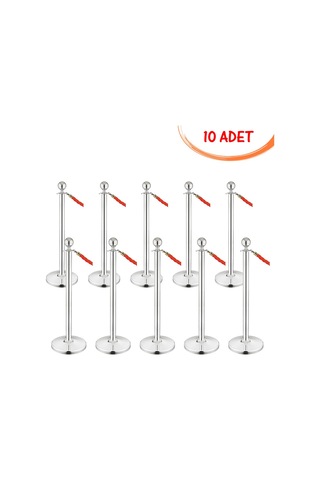 Protokol Bariyeri Ankara Paslanmaz Yönlendirme Bariyeri Metalik Bariyer 10 Adet