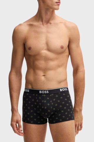 Boss Erkek Boxer 50531701 990 Siyah-yeşil Siyah-yeşil