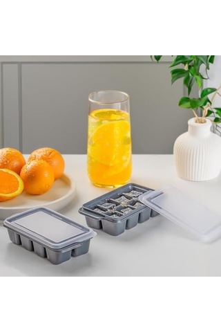 Mini Yapışmaz Silikon 2 Adet Bas Çıkar Buz Kalıbı- Silikon Buz Kalıbı Buzluk Bpa Içermez