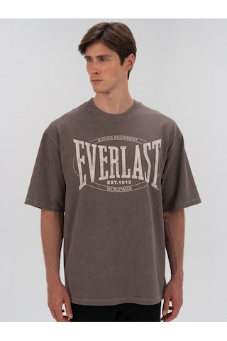 Everlast Authentic Boxing Oversize Koyu Vizon Erkek Tişört Koyu Vizon