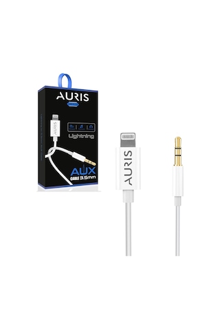 Auris Au08 Lightning - 3.5mm 1m Aux Kablo