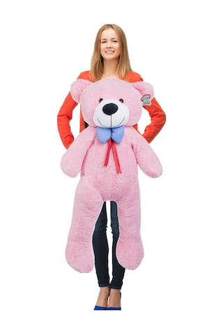 Peluş Ayı 120 Cm Dev Boy Tozpembe Aşık Ayı Özgüner Oyuncak Ayıcık