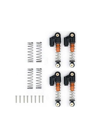 Pazly Yüksek Şok Scx24 Rc Performanslı İçin Geeroyoo Emici Axı90081 Araç Amortisör Alüminyum Adet 4 - Mq