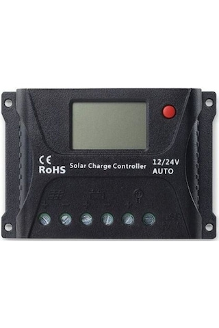 Max Solar Şarj Kontrol Cihazı 12/24v 20a Pwm Charge Controller H