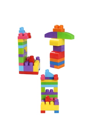 Play Blox Yapı Oyuncakları 107 Parça Kovalı Parlak Renkler Mega Blok Seti 3103