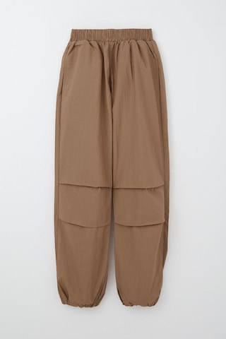 Breeze Kız Çocuk Paraşüt Jogger Paça Pantolon 6-12 Yaş, Kahverengi Kahverengi