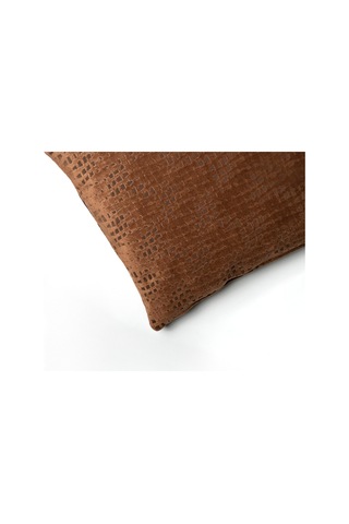 Sezyon Riva Desenli 50 50 Kahverengi Kırlent Kılıfı Kahverengi