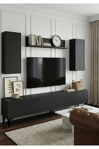 Tvr1802a - Ferrotvr180 Tv Ünitesi Takımı Antrasit 180cm Antrasit