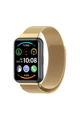 Huawei Watch Fit 2 Uyumlu Krd-01 Metal Mkst Kordon-gümüş