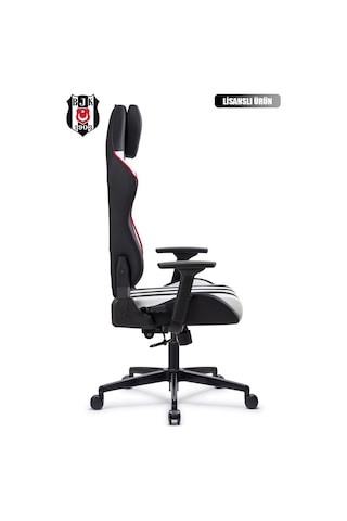 Fanchair X Beşiktaş Çubuklu Lisanslı Oyuncu Koltuğu-34 Siyah