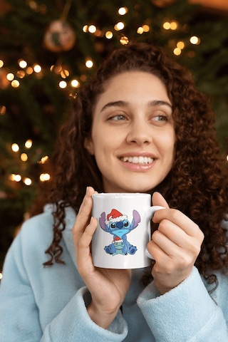 Stitch Yılbaşı Kupa Bardak