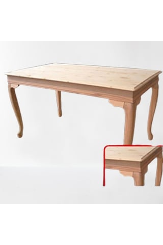 Masa Klasik AVANGARD ASLAN Model Kayın Kulak Ayak HAM Ladin Açılır Tabla Kutuda sevk El yapım