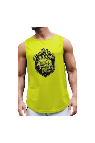 Bluu Outdooreagle Kolsuz Sporcu T-shirt Tank Top Spor Atlet