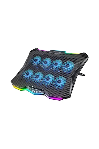 Frostcore X8 Rgb 8 Fanlı 10 Rgb Modlu 9-17 Notebook Soğutucu Stand Laptop Soğutucu