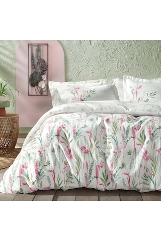 Yataş Bedding Hana Ranforce Çift Kişilik Nevresim Takımı - Pembe