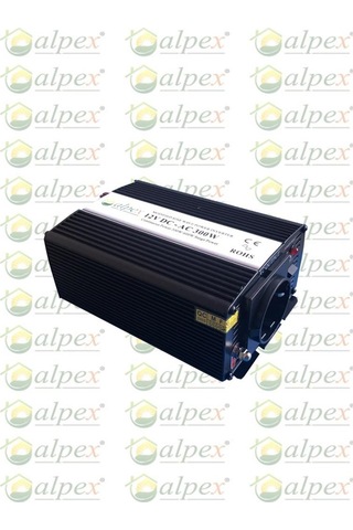 Teknovasyon-Arge Alpex 300 W Watt Invertör 12 V/220 Volt Çevirici Inverter