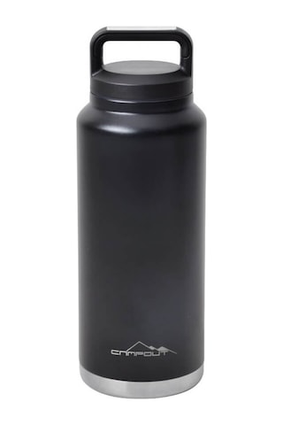 Campout Çift Katmanlı Yemek ve Buz Termosu 1000ml Siyah