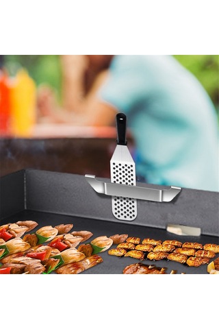 Adet Izgara Spatula Tutucu, 27cm Gümüş