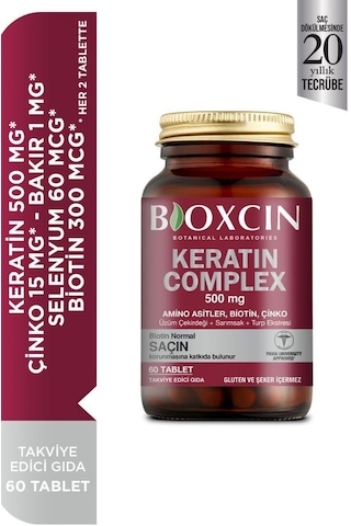Bioxcin Forte Keratin Complex Tablet Takviye Edici Gıda 60 Tablet