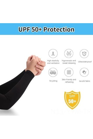 Geeksen 3 Çift Islak Soğuk Güneş Korumalı Eldiven - Spor, Sürüş, Yürüyüş İçin Unisex - Siyah, Beyaz, Gri Çok Renkli