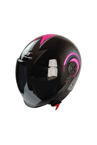 Mts 101 Yazlık Motosiklet Kaskı Pink Woman Renkli