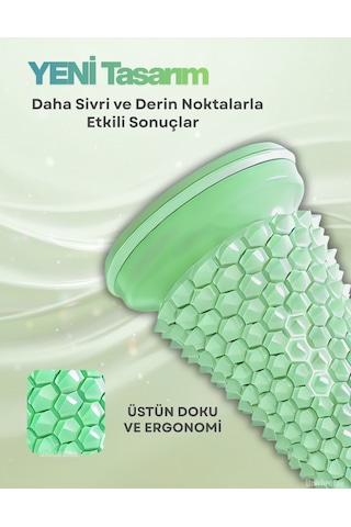 Ayak Masaj Silindiri - Derin Doku Masajı İçin Yüksek Performanslı Silindir Yeşil Açık Yeşil