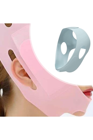 Homyl Buz Baş Sarma Evrensel Rahat Silikon Yüz Paketi Çene Için MAvi