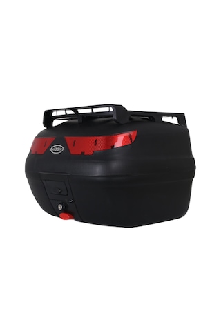 Motosiklet Arka Çantası Black 40 Litre Topcase Motor Çanta Full Sl-40 Siyah