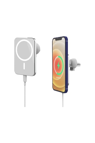 M 15W İphone Magsafe Kablosuz Şarj Oto Araç İçi Telefon Tutucu