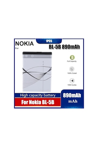 Nokia Bl 5b Pil 5300 5320 6120c 7360 6020 7260 6120ci 3220 3230 5070 890 Mah Batarya