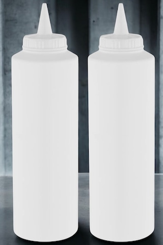 500 Ml. Fişek Sosluk Ketçap Mayonez 10 Adet Şeffaf