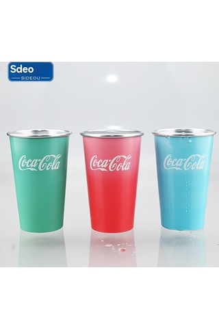 Lyon Alüminyum Renk Deştiren Bardak Dışmekan Taşına El Üminyum Bardak Pembe Pembe