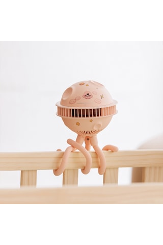 Padalink Gri Yeni Nesil Bebek Arabası Fanı - Turbin Kanatsız, 4 Hızlı, Telefon Tutucu, Usb Şarjlı, Güvenli Kullanim