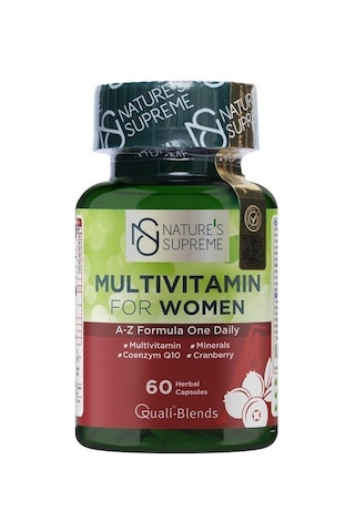 Natures Supreme Multivitamin For Women 60 Kapsül Aromasiz
